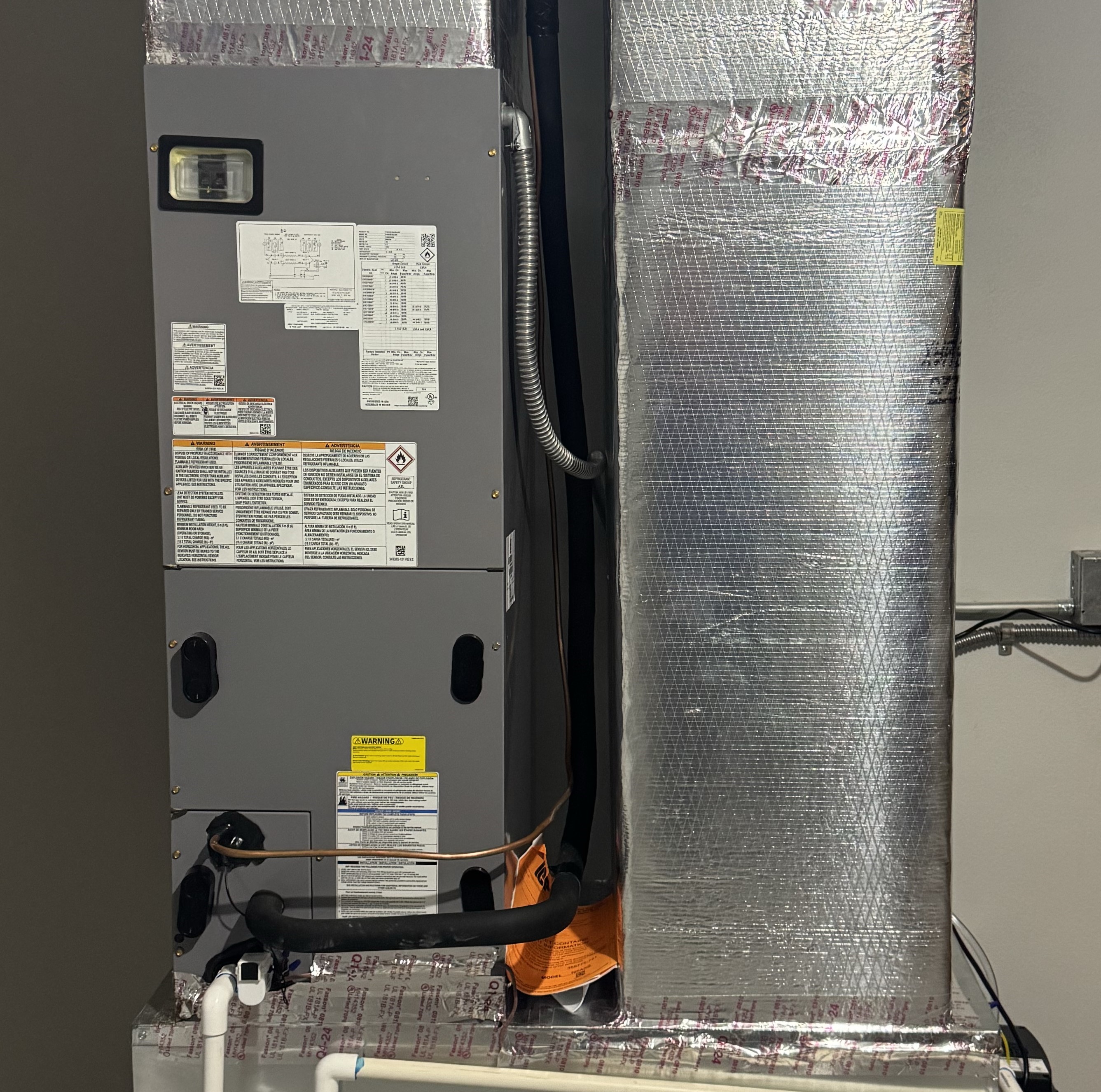 Heat Busters air handler installation